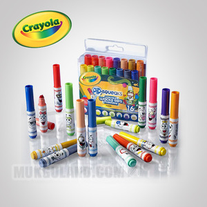 Crayola 크레욜라 뚱땡이 수성마카 16색(8가지 타입모양)(GY588709)