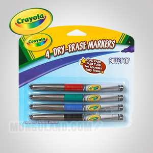 Crayola 크레욜라 화이트보드마카 4색(가는선)(GY988629)