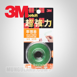 3M 스카치 일본 초강력 투명 폼 양면테이프(KTD-19)