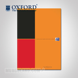 옥스포드 노트북 오렌지+블랙 A4  Notebook 6mm Line