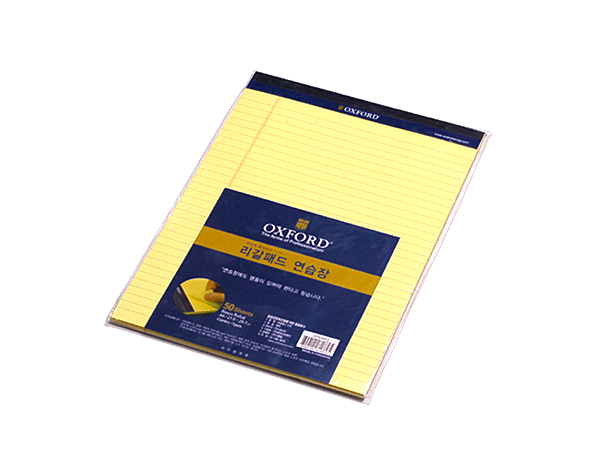 옥스포드 리갈패드A4 프로패드(노랑 파랑 흰색)